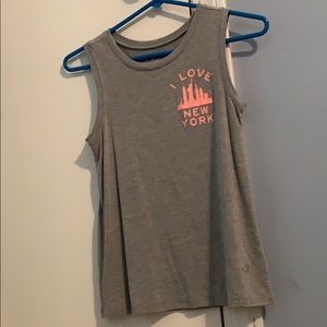 Cute justice gray tank top